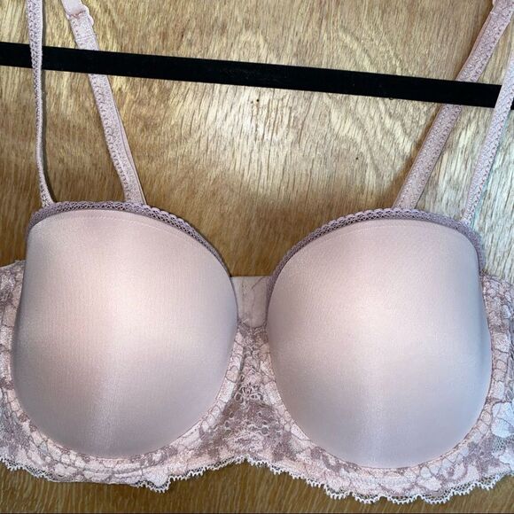 Adore Me Push Up Pink Lace Bra/Bralette - Picture 5 of 12